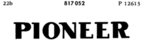 PIONEER Logo (DPMA, 07/31/1963)