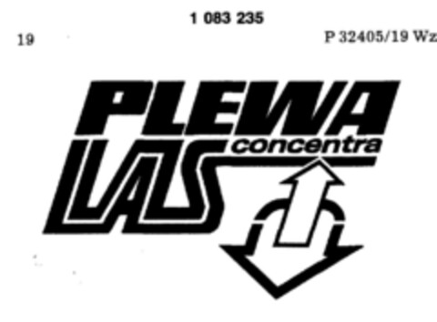 PLEWA LAS concentra Logo (DPMA, 11.02.1985)