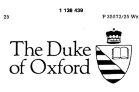 The Duke of Oxford Logo (DPMA, 08/28/1987)