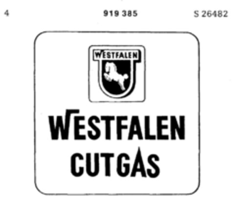 WESTFALEN CUTGAS Logo (DPMA, 14.03.1973)
