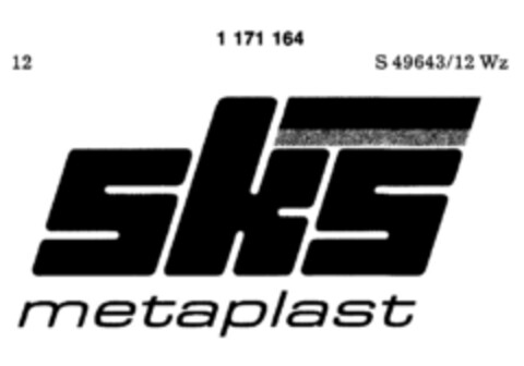 sks metaplast Logo (DPMA, 09.01.1990)
