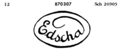 Edscha Logo (DPMA, 03.09.1968)