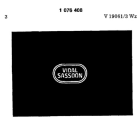 VIDAL SASSOON Logo (DPMA, 24.08.1984)