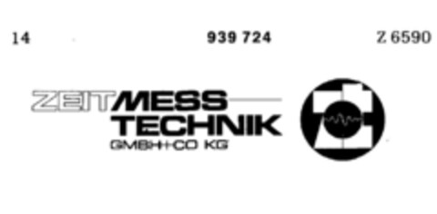 ZEIT MESS TECHNIK Logo (DPMA, 02/22/1974)
