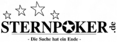 STERNPOKER.de - Die Suche hat ein Ende - Logo (DPMA, 02/27/2008)