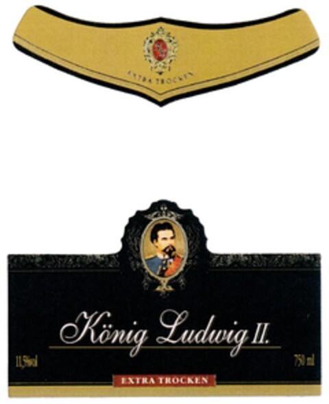 König Ludwig II. EXTRA TROCKEN Logo (DPMA, 05/14/2008)