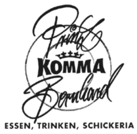 Prinz KOMMA Bernhard ESSEN, TRINKEN, SCHICKERIA Logo (DPMA, 05.07.2017)