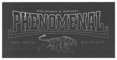 EQUIPMENT & APPAREL PHENOMENAL EST. 2016 DETROIT Logo (DPMA, 11.08.2017)