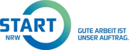 START NRW GUTE ARBEIT IST UNSER AUFTRAG. Logo (DPMA, 25.07.2018)