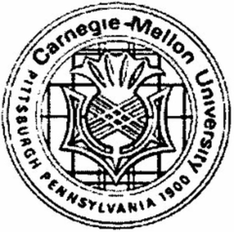 Carnegie-Mellon University PITTSBURGH PENNSYLVANIA 1900 Logo (DPMA, 02/24/2004)