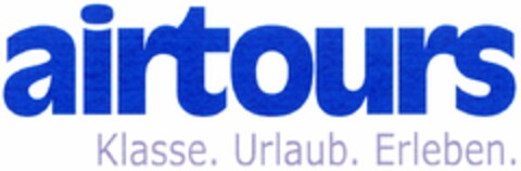 airtours Klasse. Urlaub. Erleben. Logo (DPMA, 18.11.2004)