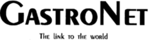 GASTRONET THE LINK TO THE WORLD Logo (DPMA, 02/02/1996)