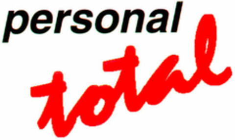 personal total Logo (DPMA, 10.02.1996)