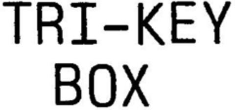 TRI-KEY BOX Logo (DPMA, 28.03.1996)
