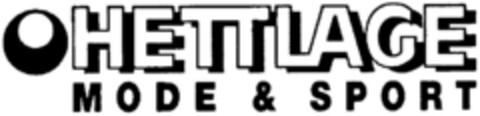 HETTLAGE MODE & SPORT Logo (DPMA, 11.04.1996)