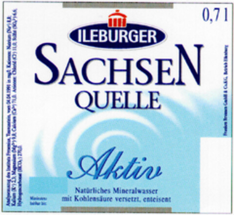 ILEBURGER SACHSEN QUELLE Aktiv Logo (DPMA, 05/17/1996)