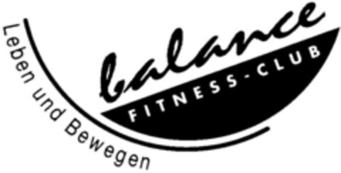 balance Leben und Bewegen FITNESS-CLUB Logo (DPMA, 11.06.1996)