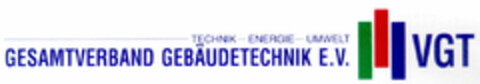 GESAMTVERBAND GEBÄUDETECHNIK E.V. VGT Logo (DPMA, 06/25/1998)