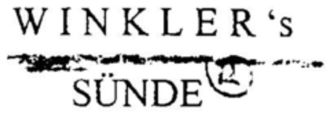 WINKLER'S SÜNDE Logo (DPMA, 11/26/1998)