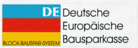 DE Deutsche Europäische Bausparkasse BLOCK-BAUSPAR-SYSTEM Logo (DPMA, 01/16/1999)