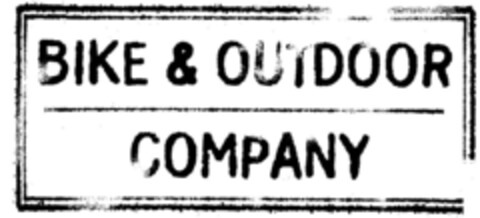 BIKE & OUTDOOR COMPANY Logo (DPMA, 02.06.1999)