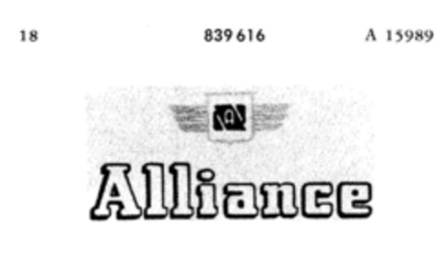 Alliance Logo (DPMA, 18.09.1965)
