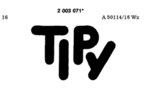 TIPY Logo (DPMA, 09.05.1991)