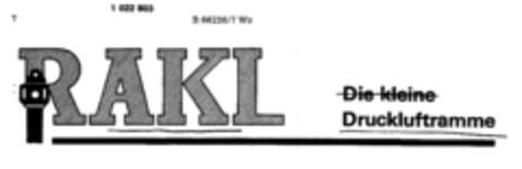 RAKL Die kleine Druckluftramme Logo (DPMA, 10.07.1980)