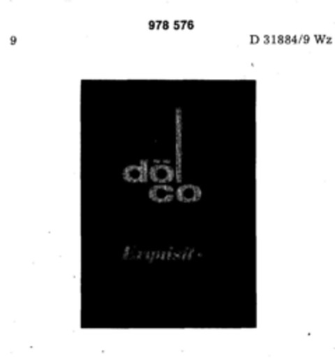 döl co Exquisit Logo (DPMA, 02.01.1978)