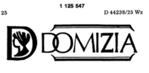 D DOMIZIA Logo (DPMA, 01/22/1988)