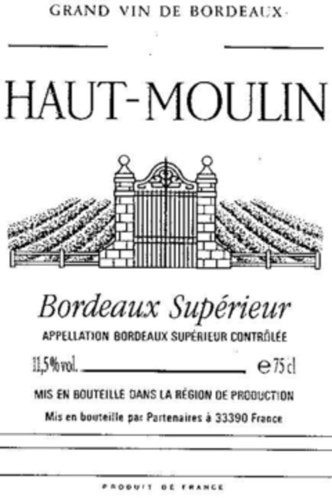 HAUT-MOULIN Logo (DPMA, 23.09.1994)