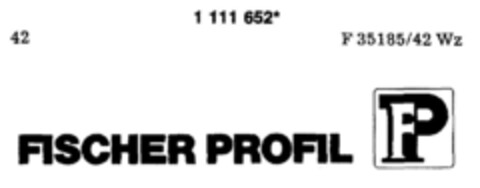 FISCHER PROFIL Logo (DPMA, 23.03.1987)