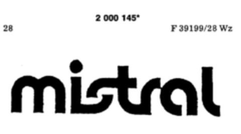 mistral Logo (DPMA, 13.11.1990)