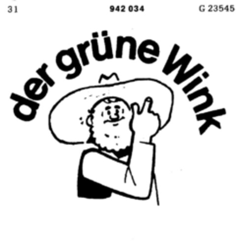 der grüne Wink Logo (DPMA, 05.12.1974)