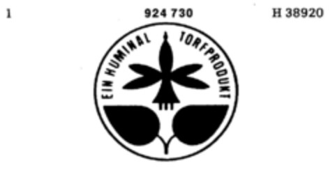 EIN HUMINAL TORFPRODUKT Logo (DPMA, 27.11.1973)