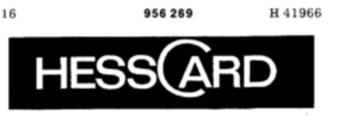 HESSCARD Logo (DPMA, 26.06.1976)