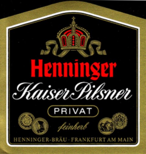 Henninger Kaiser Pilsner Privat Logo (DPMA, 11.01.1990)
