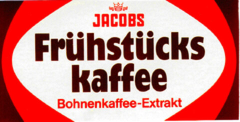 JACOBS Frühstückskaffe Bohnenkaffee-Extrakt Logo (DPMA, 05.04.1972)