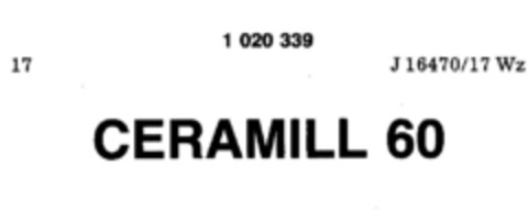CERAMILL 60 Logo (DPMA, 11.12.1980)