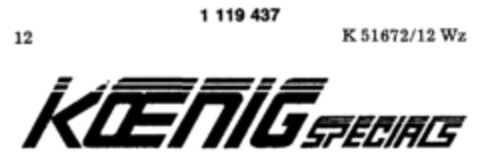 KOENIG SPECIALS Logo (DPMA, 08.09.1987)