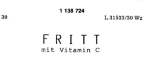 FRITT mit Vitamin C Logo (DPMA, 09/23/1988)