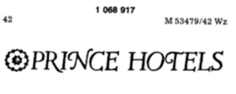 PRINCE HOTELS Logo (DPMA, 18.08.1983)