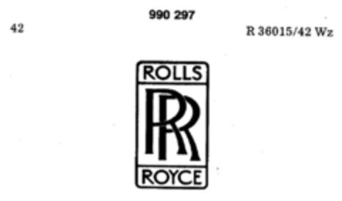 RR Rolls Royce Logo (DPMA, 02.04.1979)
