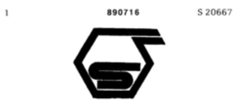 S Logo (DPMA, 16.01.1968)