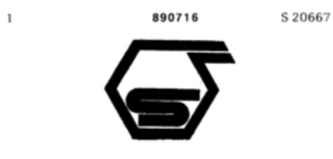 S Logo (DPMA, 01/16/1968)