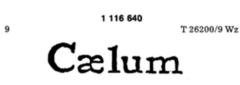 Caelum Logo (DPMA, 30.12.1986)