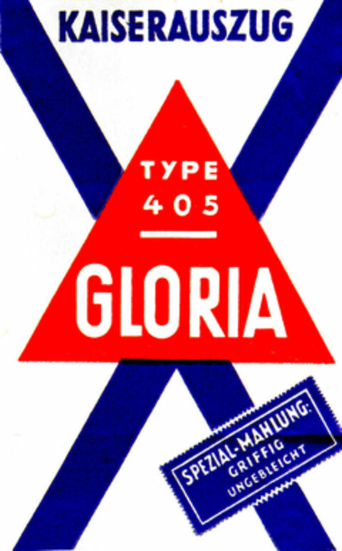 GLORIA KAISERAUSZUG Logo (DPMA, 16.08.1954)