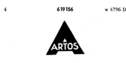 A ARTOS Logo (DPMA, 02.01.1950)