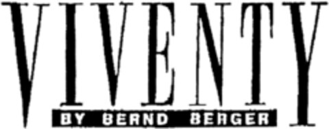 VIVENTY BY BERND BERGER Logo (DPMA, 28.09.1990)