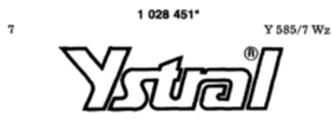 Ystral Logo (DPMA, 18.05.1981)